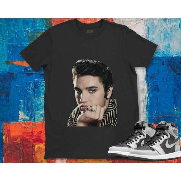 Tops - Elvis Presley Portrait Rock Band Music T Shirt